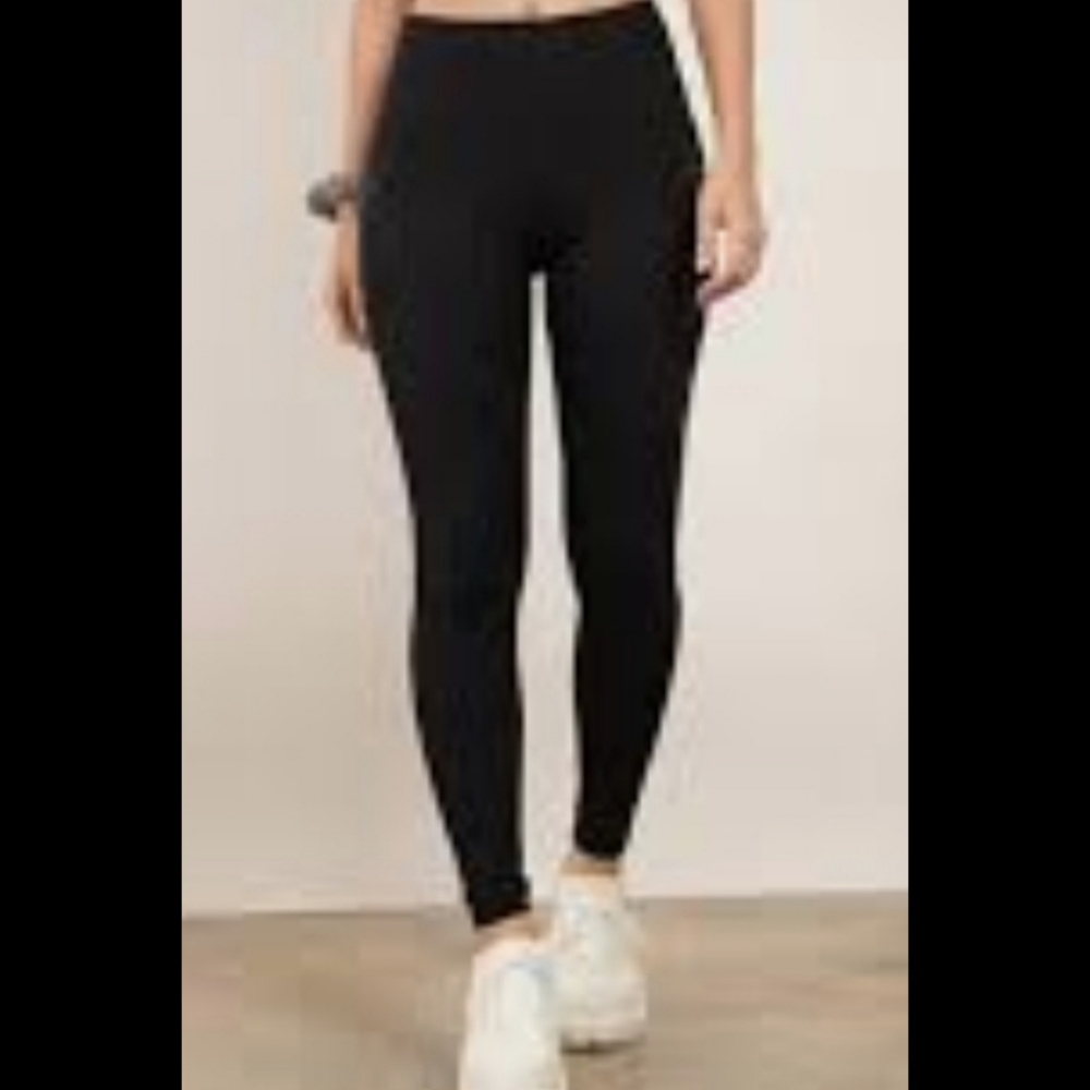 Silver Dagger Black Bling Leggings nwot